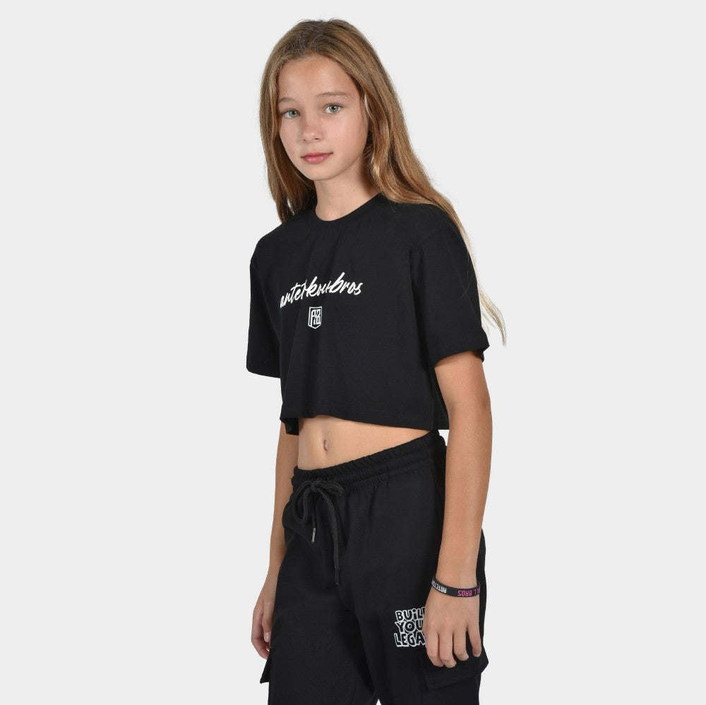 Kids' Crop Top T-shirt Baseline – Antetokounbros MKE LLC