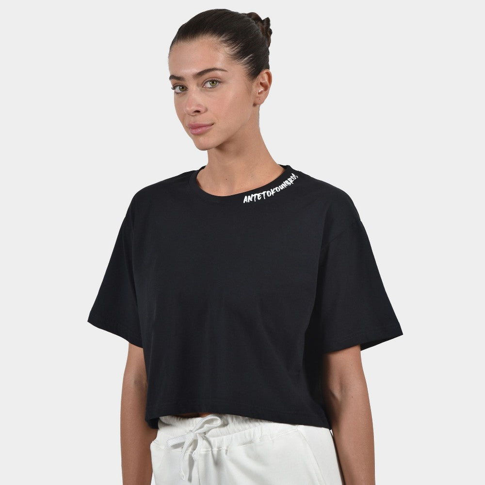 Women's Crop Top T-shirt Graffiti