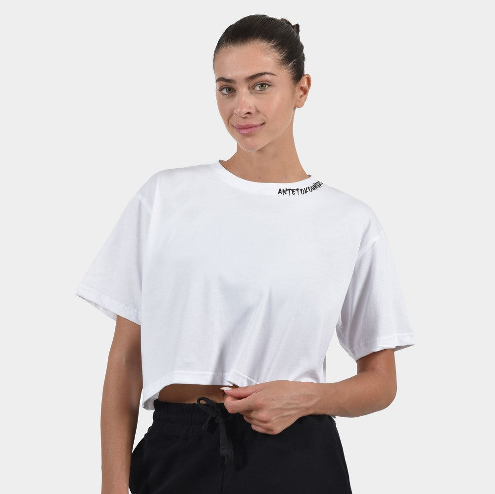 Women's Crop Top T-shirt Graffiti