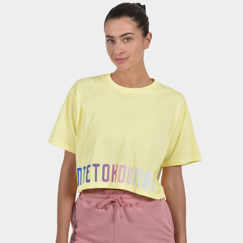Women's Crop Top T-shirt Calm Graffiti