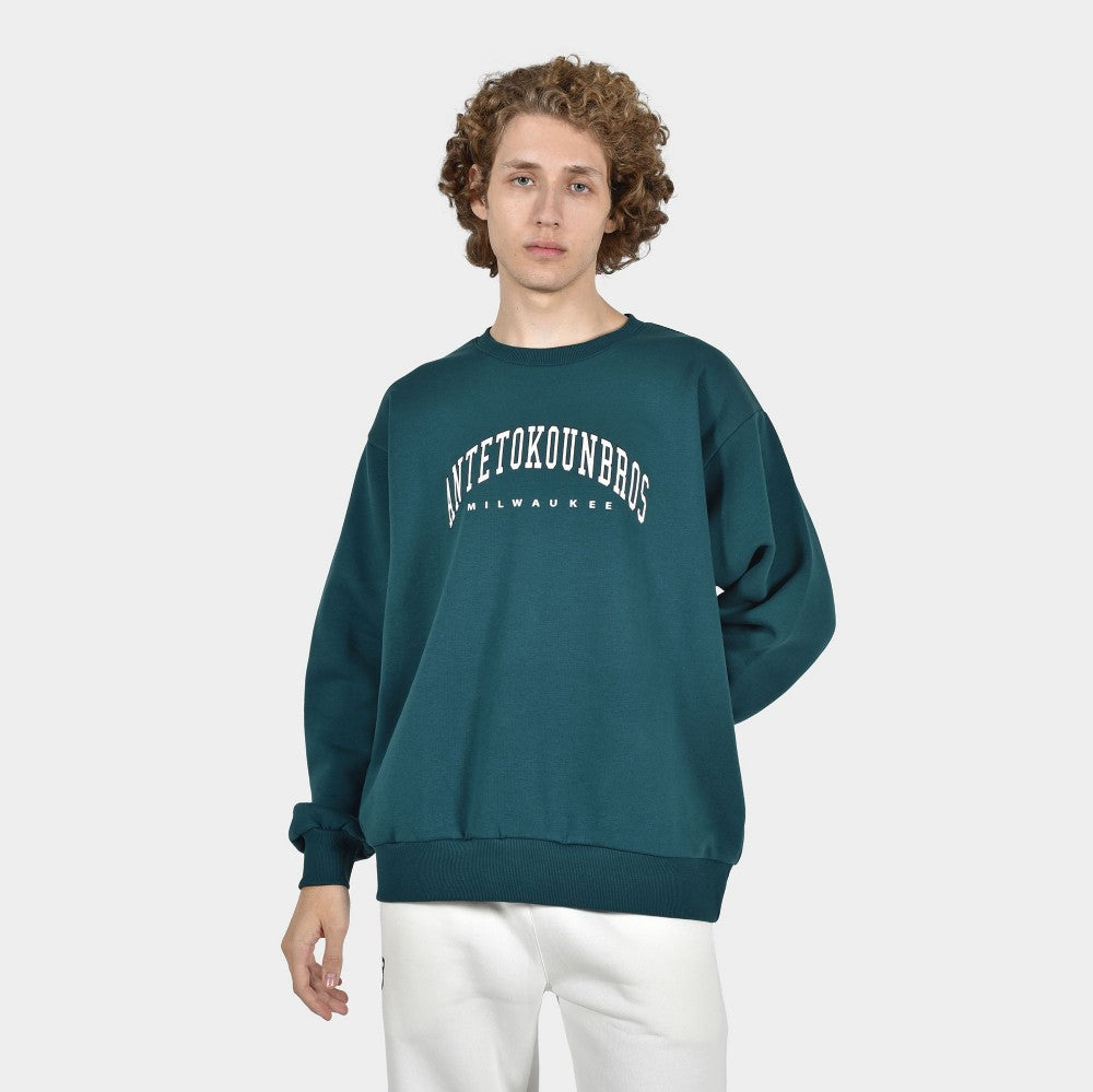 Men's Oversized Sweatshirt Varsity Milwaukee