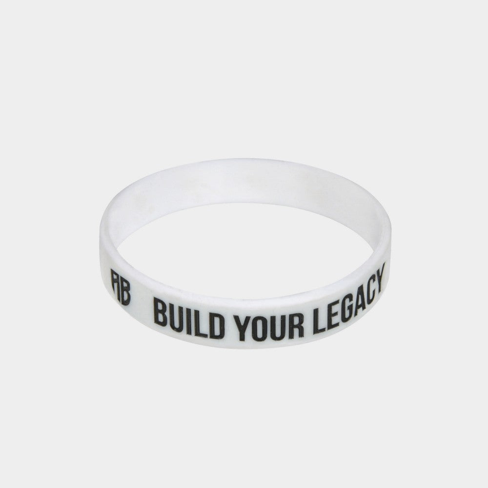 White Plastic Bracelet Build Your Legacy