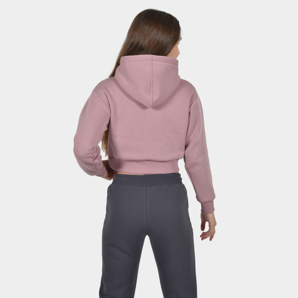 Kids' Crop Top Hoodie Heart