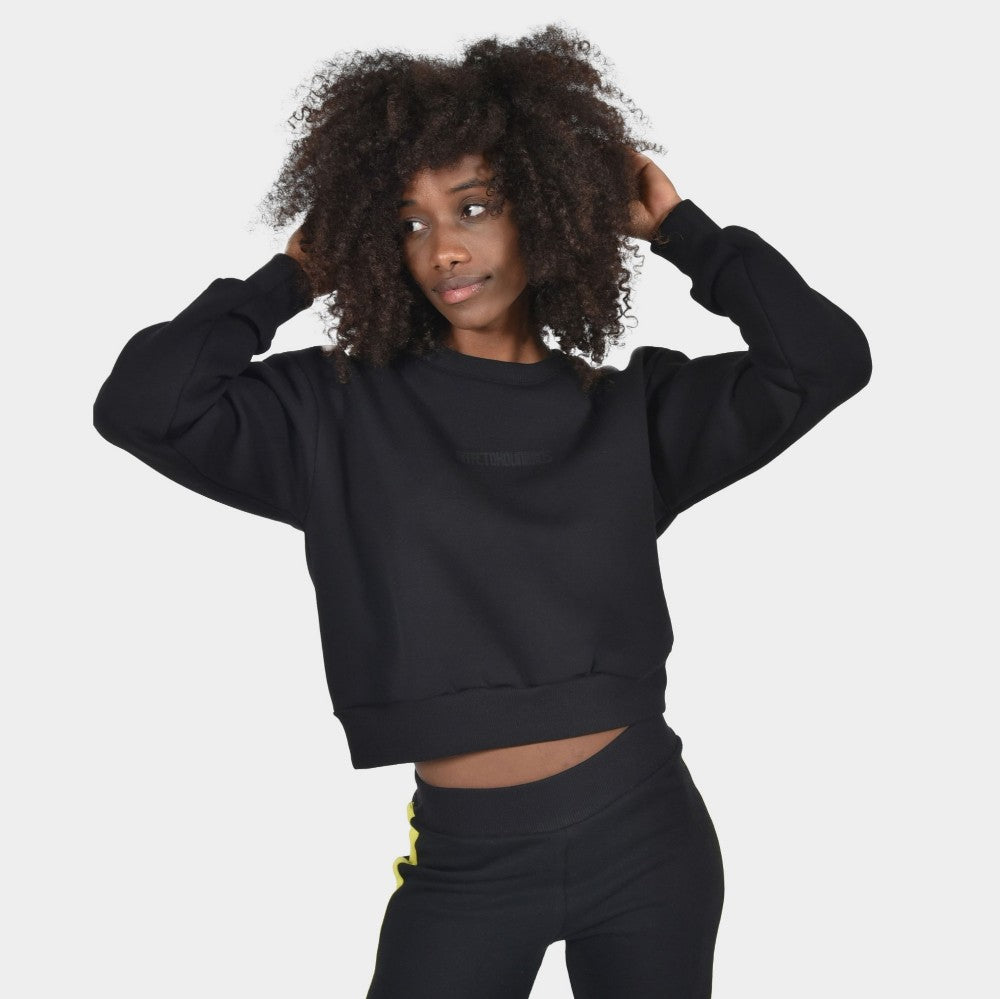 Women's Crop Top Sweatshirt Logomania