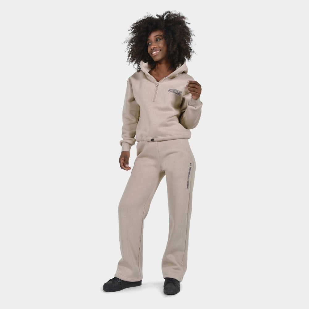 Women's Crop Top Hoodie Half Zip