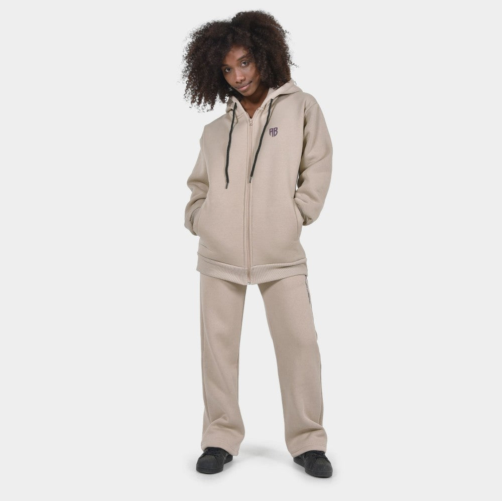 Women's Loose Fit Full Zip Hoodie Reverse