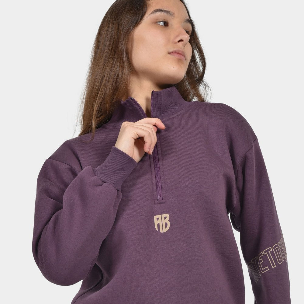 Women's Oversized Mock Neck Sweatshirt