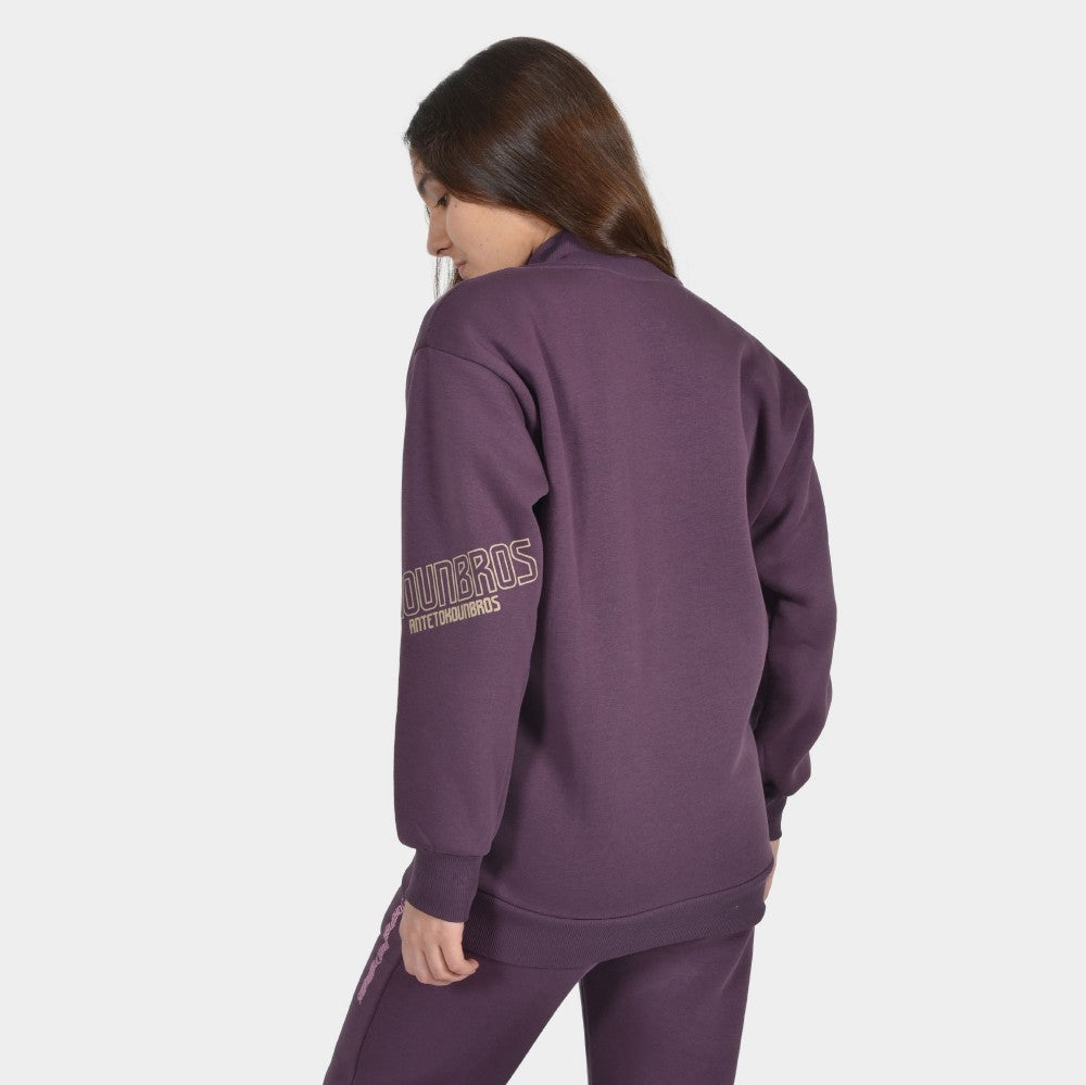 Women's Oversized Mock Neck Sweatshirt