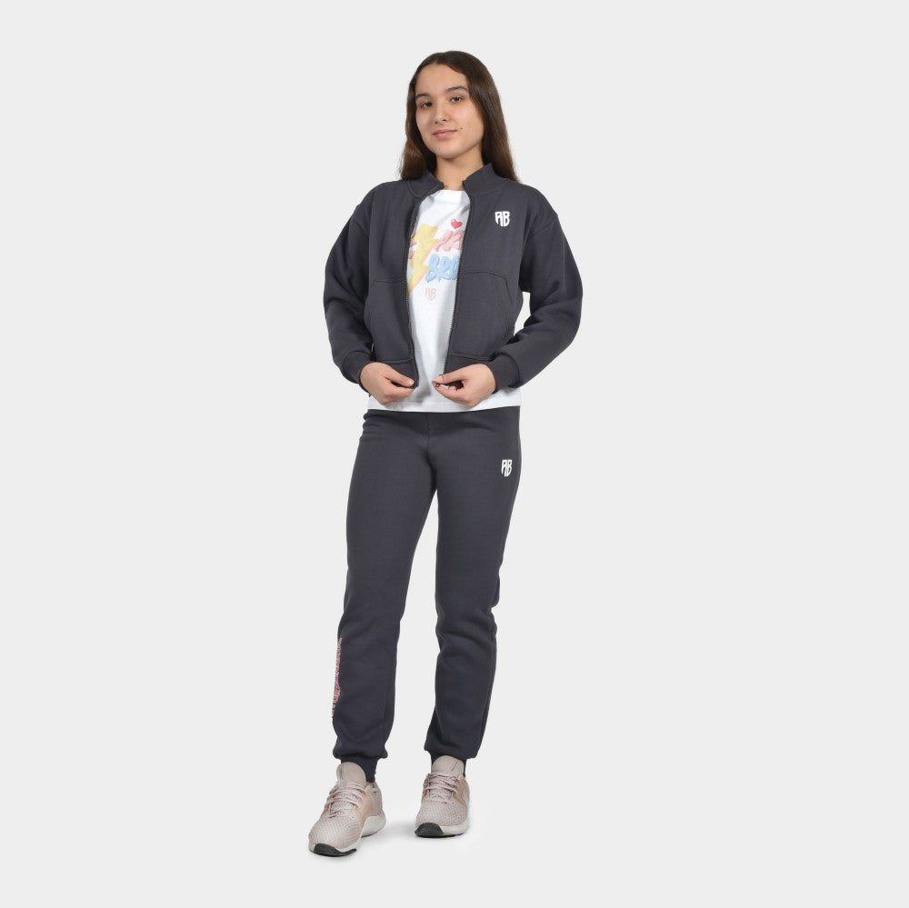 Kids' Medium Crop Full Zip Sweatshirt Varsity