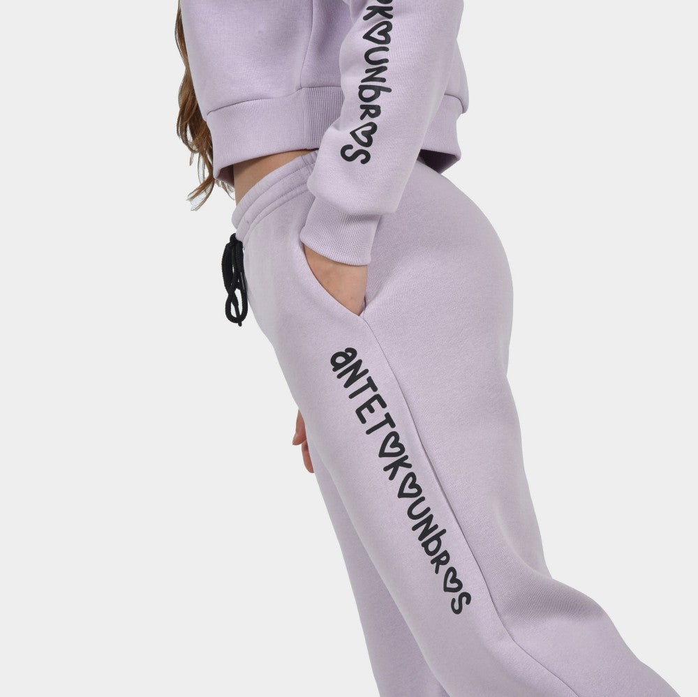 Kids' Wide Leg Sweatpants Smiley