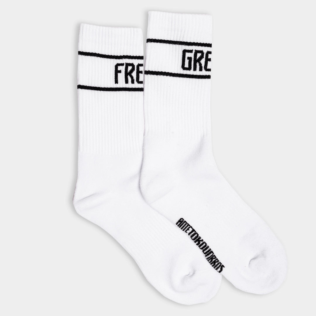 Antetokounbros Greek Freak White Socks
