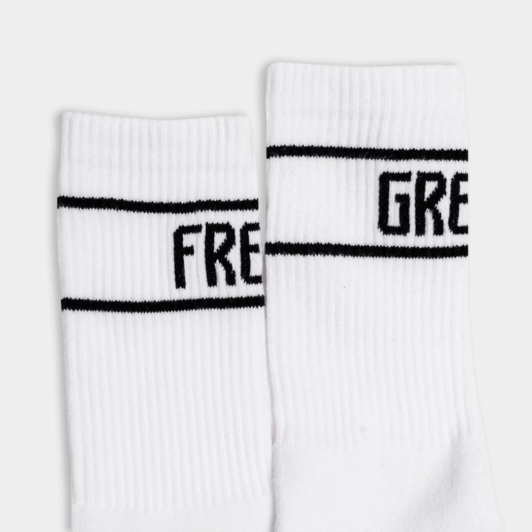 Antetokounbros Greek Freak White Socks