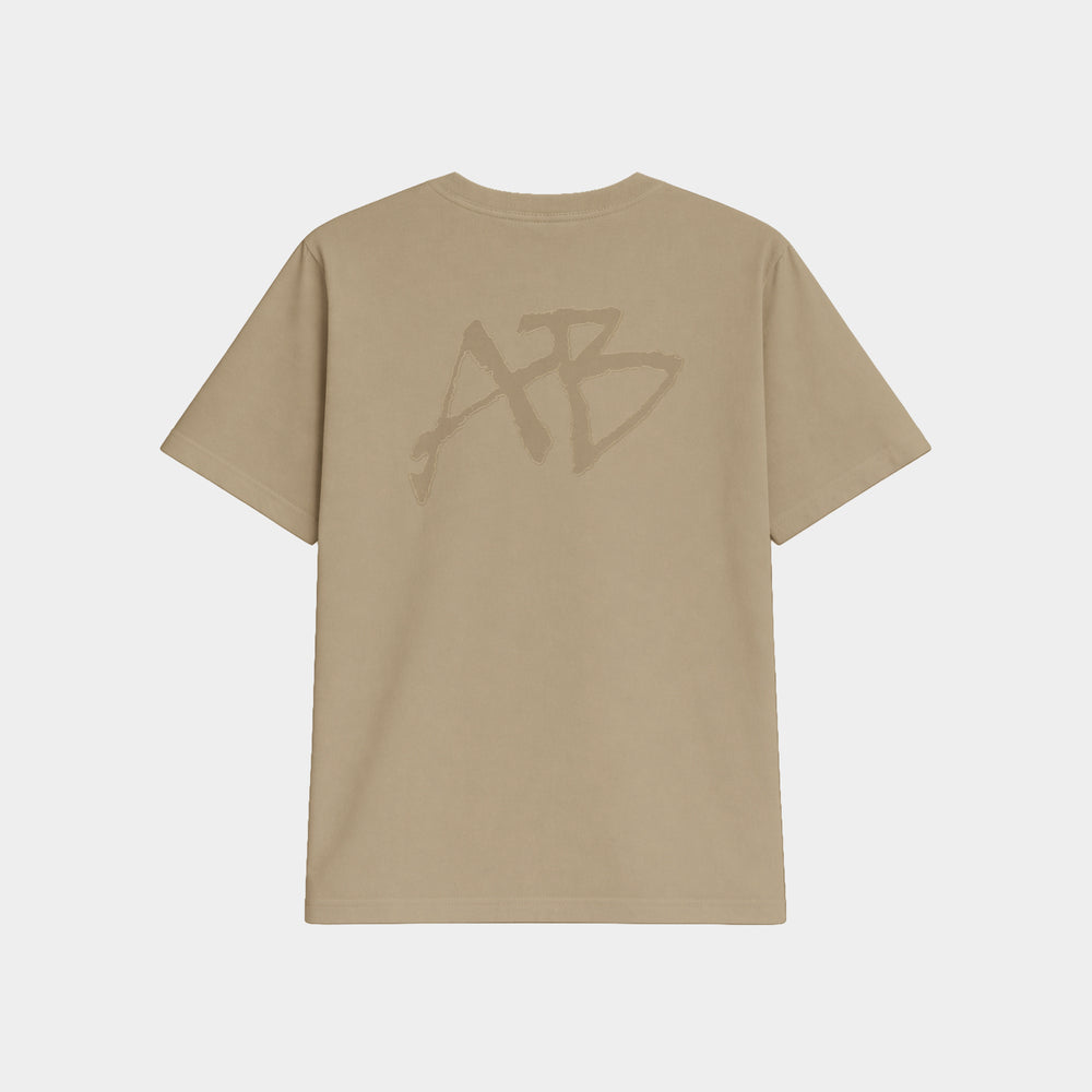 Antetokounbros Stonewashed Oversized Tee Beige