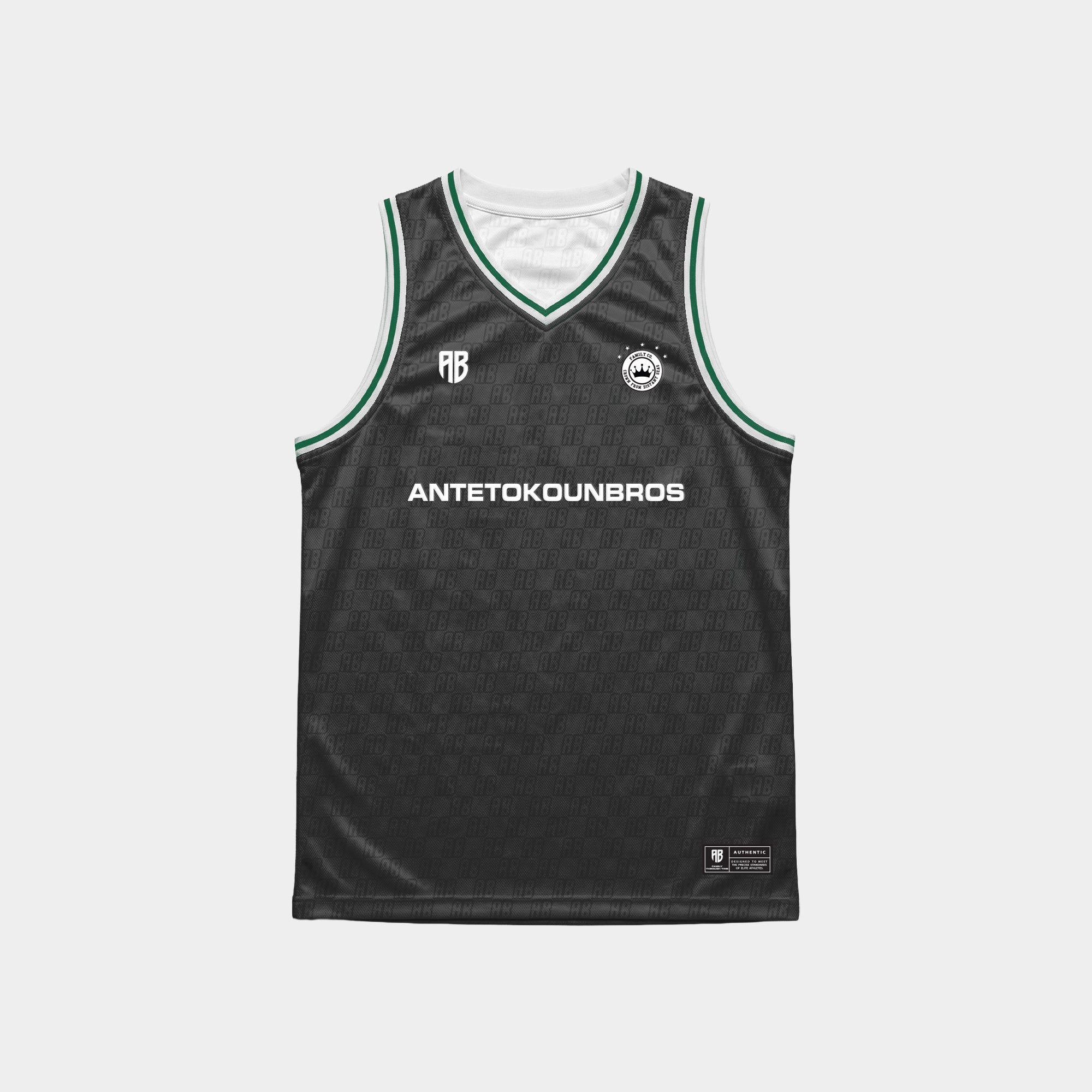 Antetokounbros Basketball Jersey Logo Black