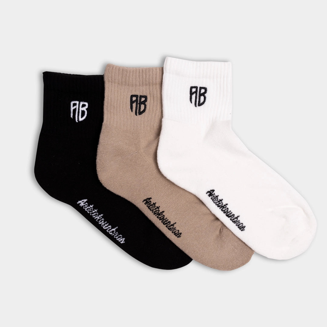 AB 3-Pack Mid High Socks