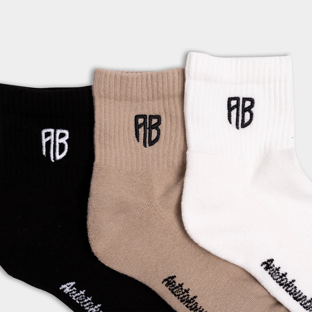 AB 3-Pack Mid High Socks