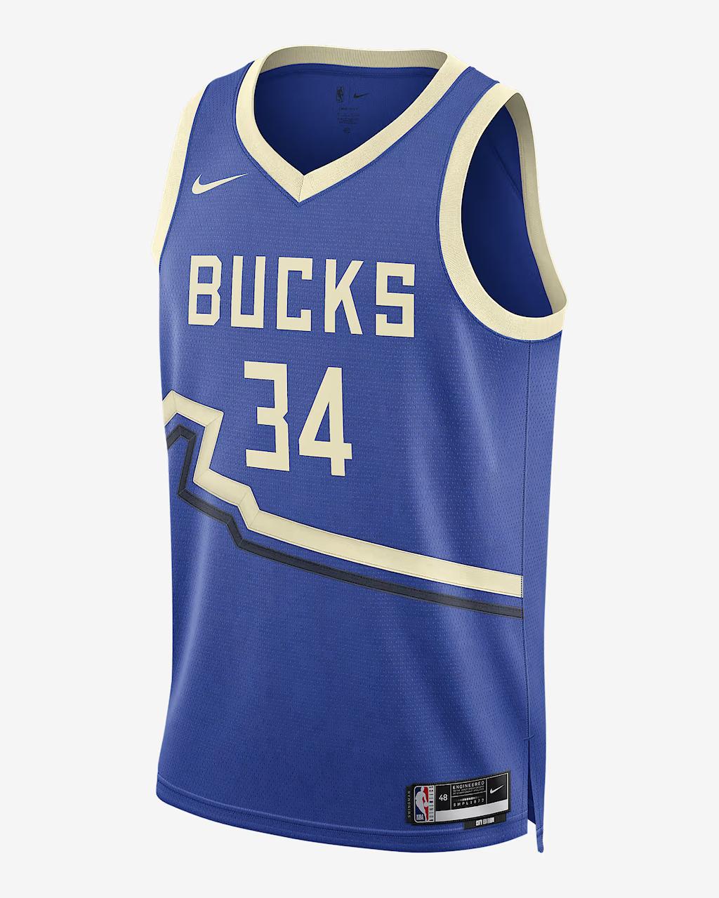 Giannis Antetokounmpo Milwaukee Bucks 2024/25 City Edition	Jersey