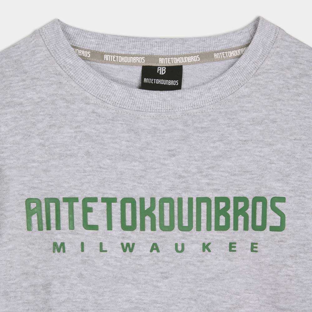Antetokounbros Crewneck Sweatshirt Milwaukee Grey