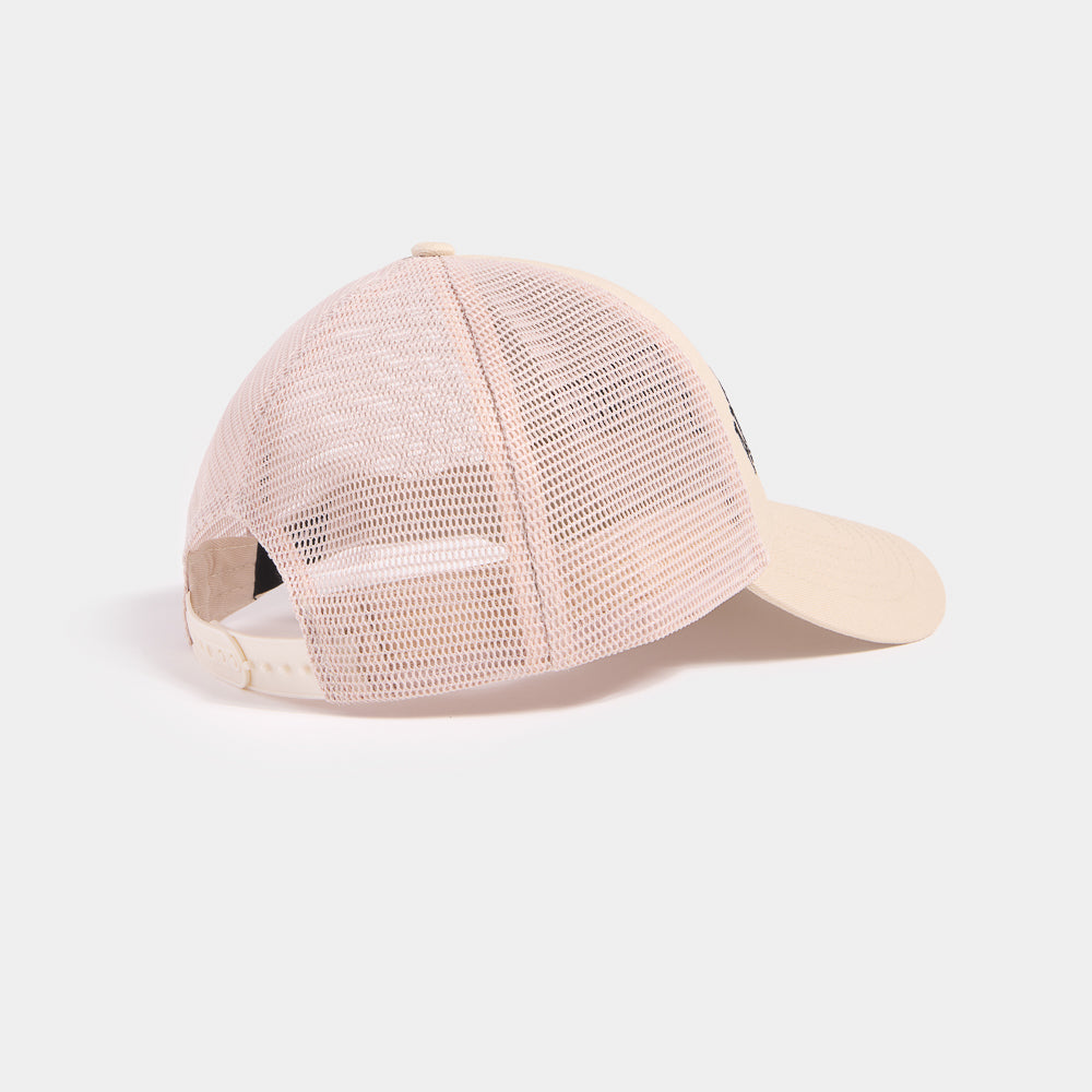 Trucker Cap with Mesh Back Beige